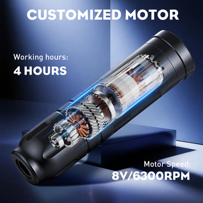 DQFART Wireless Tattoo Pen | Rechargeable Cordless Tattoo Machine with 1500mAh Battery, 3 Colors Available, for Beginners