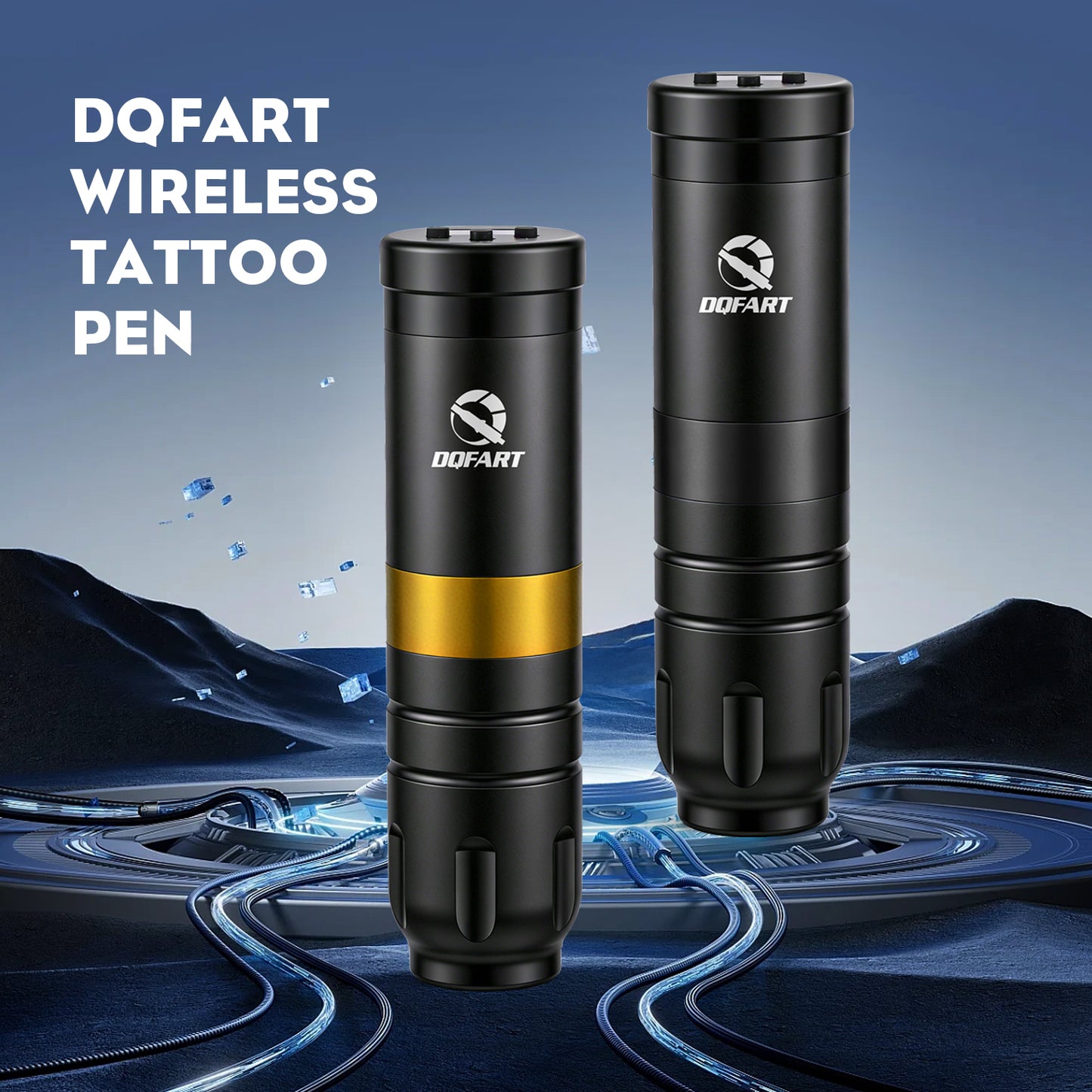 DQFART Wireless Tattoo Pen | Rechargeable Cordless Tattoo Machine with 1500mAh Battery, 3 Colors Available, for Beginners